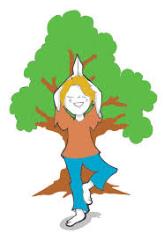 vadba sproščanja za otroka  - drevo